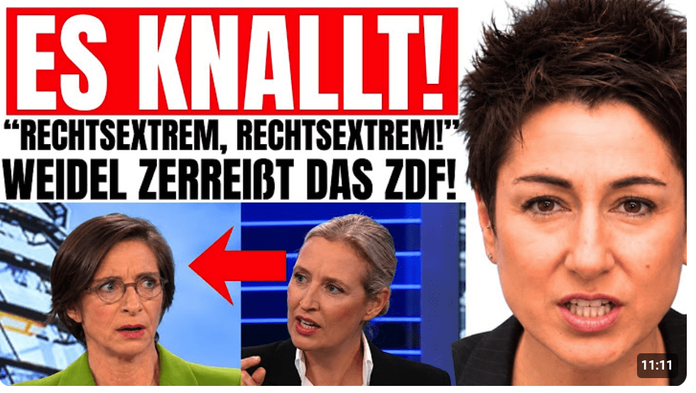 ÖRR knallt nach AFD Sieg komplett Durch!  WEIDEL schockt die RUNDE!