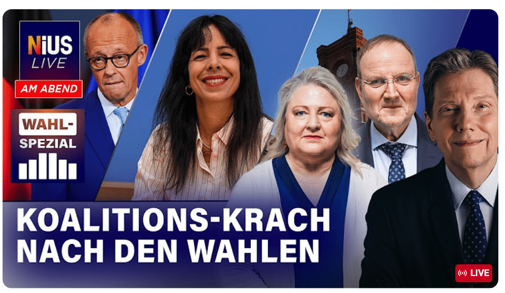 Der Tag danach – Kanzler Merz ist angezählt I NIUS Live am Abend WAHL-SPEZIAL 21.09.2026