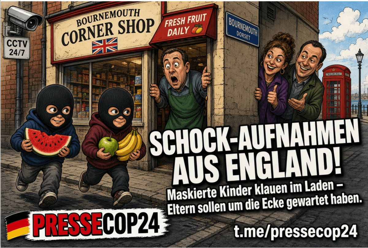 SCHOCK-AUFNAHMEN AUS ENGLAND! Maskierte Kinder klauen im Laden – Eltern sollen um die Ecke gewartet haben