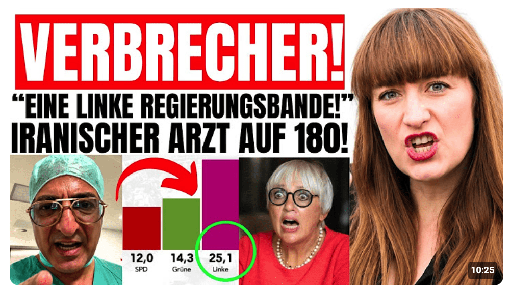 Iranischer Arzt flieht vor LINKSPARTEI: DAS MÜSST IHR SEHEN!
