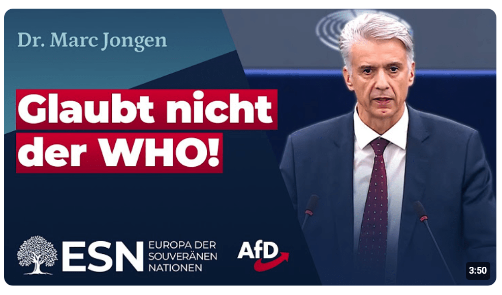 Glaubt nicht der WHO! – Dr. Marc Jongen (AfD)
