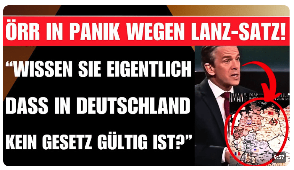„WISSEN SIE WARUM SICH KEIN POLITIKER AN GESETZE HÄLT?“ DIESEN LANZ-SATZ WOLLEN SIE VERTUSCHEN!