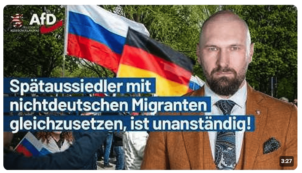 Spätaussiedler mit nichtdeutschen Migranten gleichzusetzen, ist unanständig!