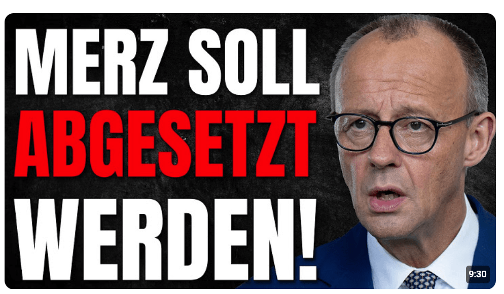 Nächster CDU Politiker will Merz ABSETZEN!