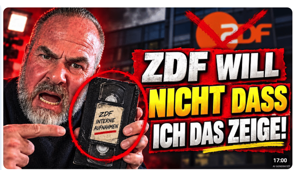 PLÖTZLICH ZEIGT ZDF CARSTEN STAHL AN, ALS ER DAS ZEIGT!
