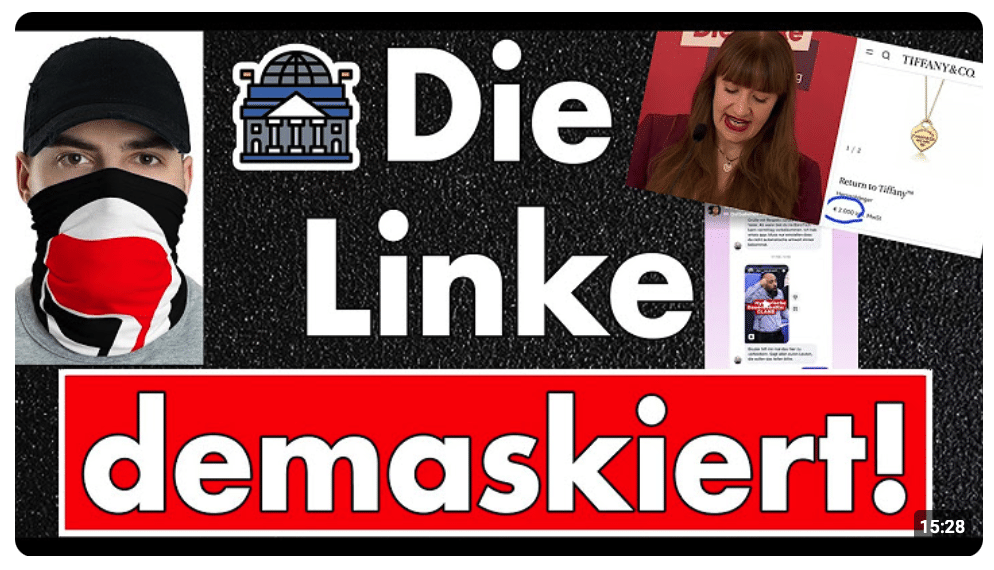 Enteignen ohne Marktwert, Antifa-Strategie und Tiffany-Luxus: Die wahre Fratze der Linken