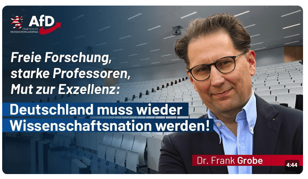 Freie Forschung, starke Professoren, Exzellenz: Deutschland muss wieder Wissenschaftsnation werden!