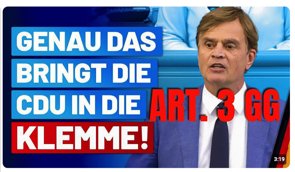 Artikel 3 GG: Baumann kritisiert die Union in der Geschäftsordnungsdebatte