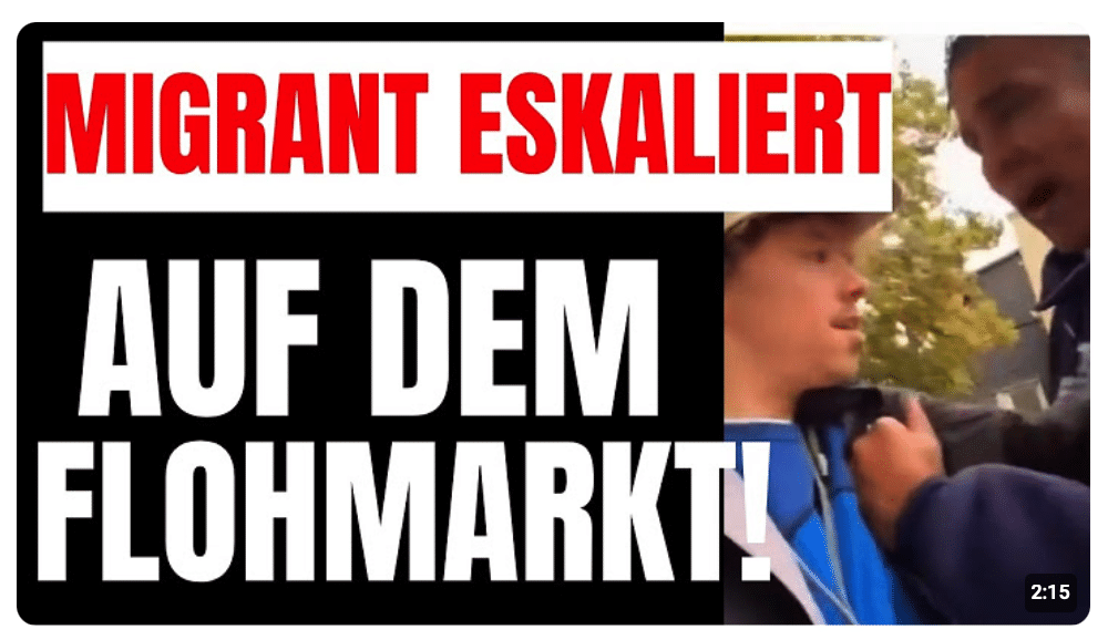 WARUM DU NEHMEN FILM? Migrant eskaliert gegen YOUTUBER!