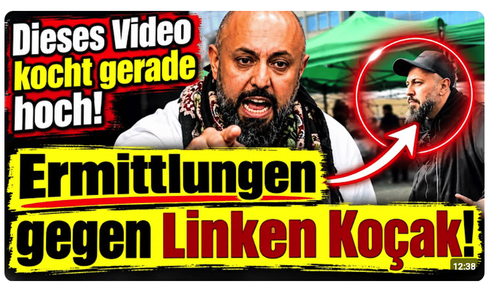 Das kocht gerade über: Staatsanwaltschaft ermittelt gegen Linke-Politiker Koçak wegen diesem Video !