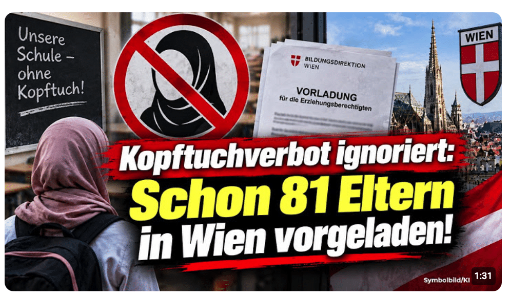 Kopftuchverbot ignoriert: Schon 81 Eltern in Wien vorgeladen!