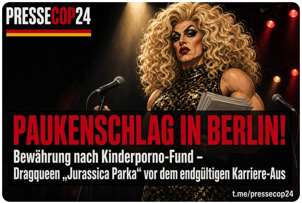 PAUKENSCHLAG IN BERLIN! Bewährung nach Kinderporno-Fund – Dragqueen „Jurassica Parka“ vor dem endgültigen Karriere-Aus