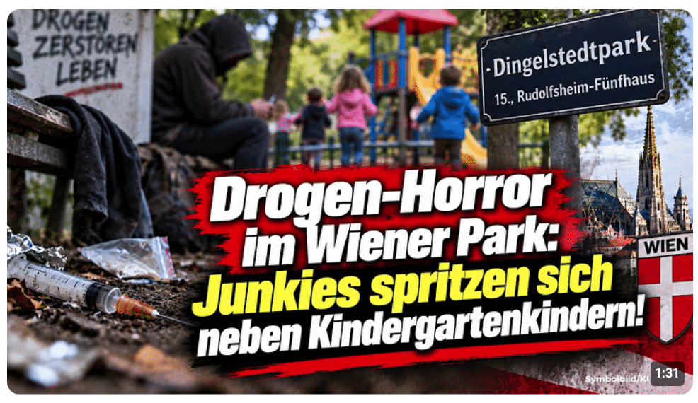Drogen-Horror im Wiener Park: Junkies spritzen sich neben Kindergartenkindern!
