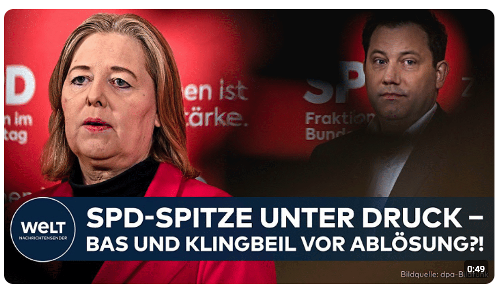 SPD-FÜHRUNG UNTER DRUCK: Frankfurt fordert Ablösung von Bärbel Bas und Lars Klingbeil!