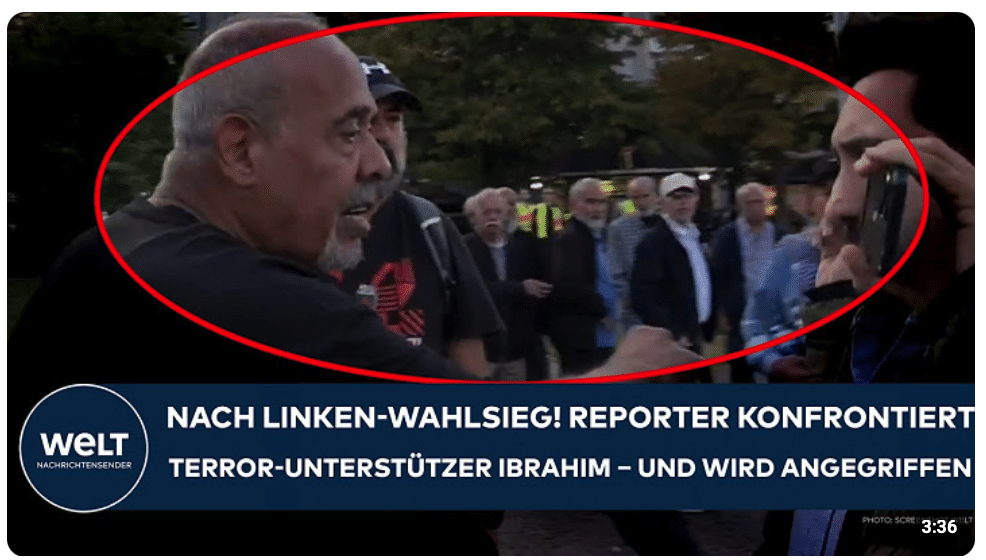 BERLIN: Nach Linke-Sieg! Reporter konfrontiert Terror-Unterstützer Ibrahim – und wird angegriffen!