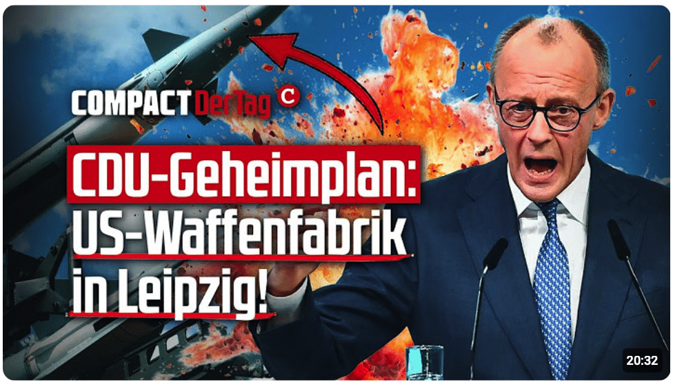 CDU-Geheimplan: US-Waffenfabrik in Leipzig!