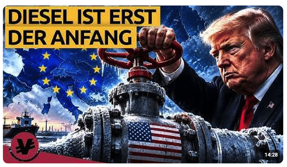 Kein Diesel, kein Gas: Die doppelte Krise, die Europa die Luft abschnürt | VisualEconomik DE