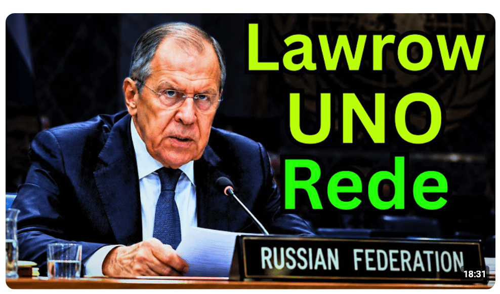 Lawrow schockiert die Gegner Russlands bei der UN und zerstört gnadenlos die westliche Propaganda