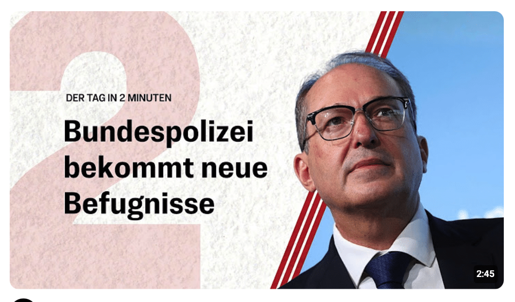 Bundestag beschließt neues Bundespolizeigesetz | Der Tag in 2 Minuten