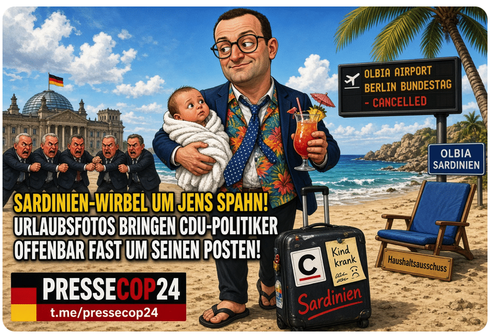 SARDINIEN-WIRBEL UM JENS SPAHN! URLAUBSFOTOS BRINGEN CDU-POLITIKER OFFENBAR FAST UM SEINEN POSTEN