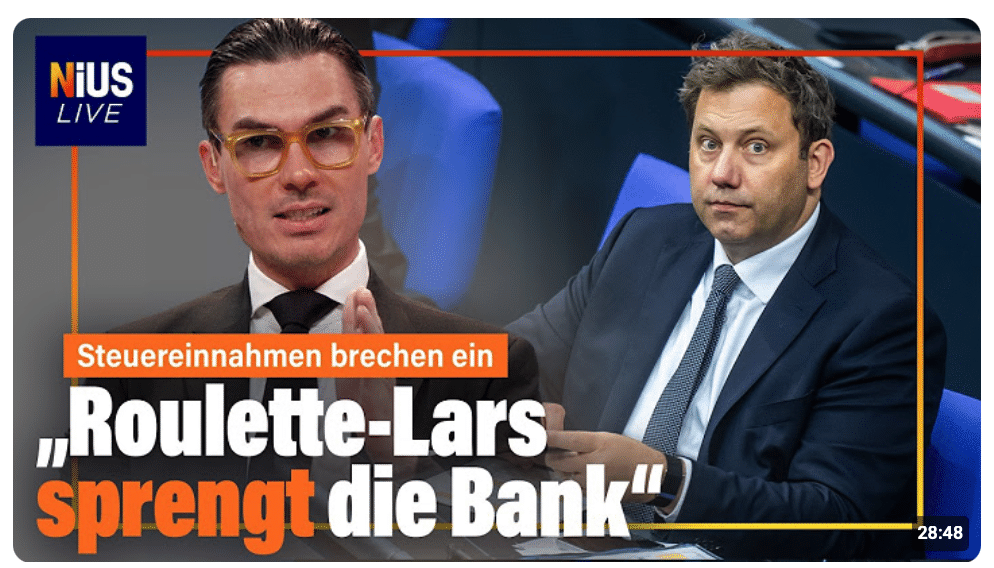 Steuer-Schock: 87 Milliarden Euro fehlen – Klingbeil zeigt auf Trump | NIUS Live