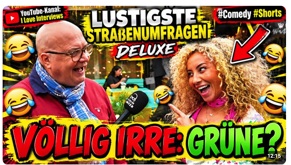 „Wer DIE wählt, hat sie nicht mehr alle!“DAS! muß man ganz klar sagen?“ Lustigste Strassenumfragen