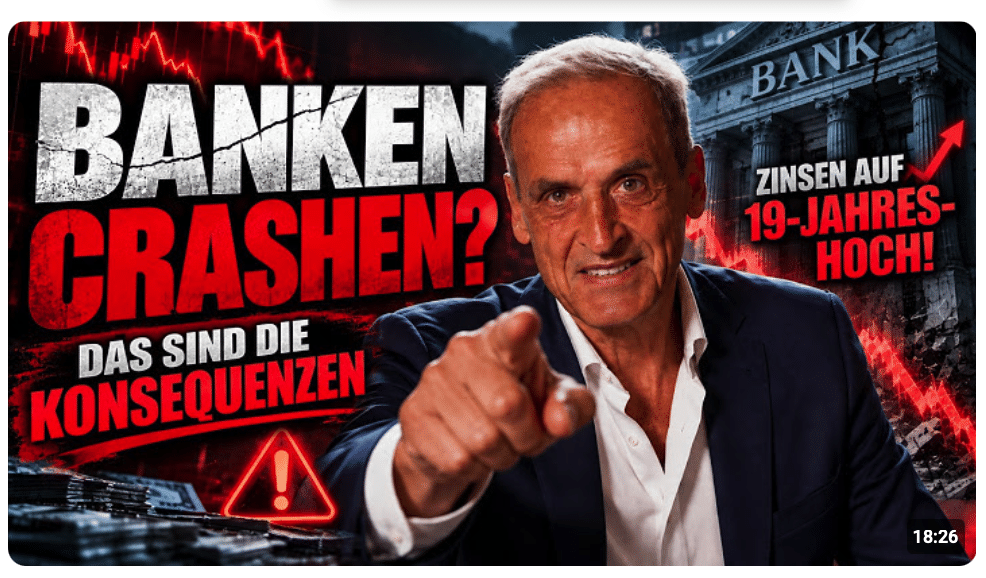 Jetzt crashen die Banken? Zinsen auf 19-Jahres-Hoch!