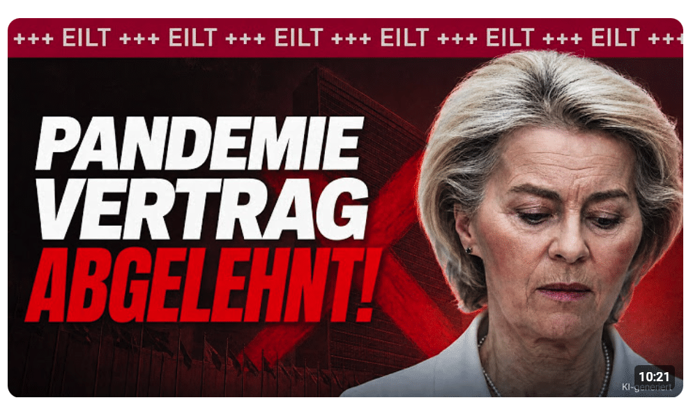 GERADE EBEN: PANDEMIE VERTRAG ABGELEHNT! Was jetzt passiert.