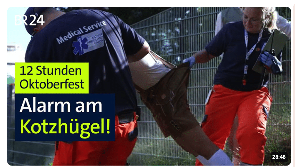 Oktoberfest: 12 Stunden zwischen Anstich, Notfall und Maßkrug-Stress | Abendschau Reportage | BR24