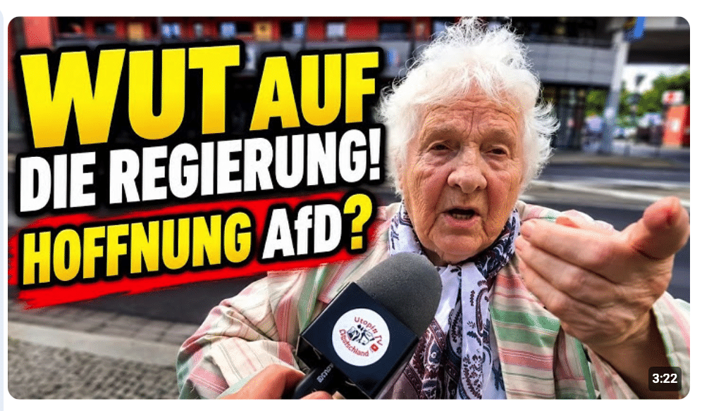 88-jährige Rentnerin spricht KLARTEXT! „Alles wird teurer!“ Warum sie auf die AfD hofft I Interview