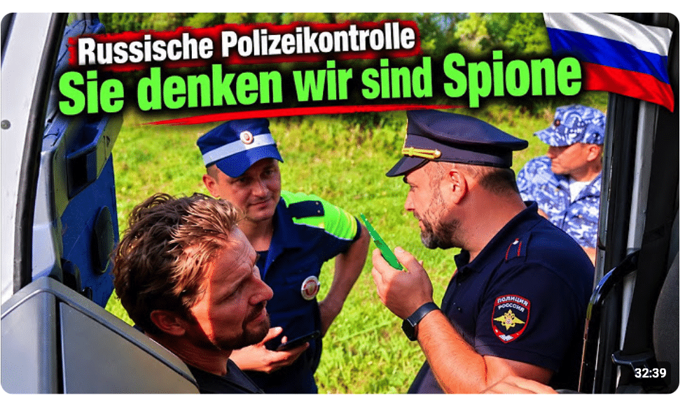 Russische Polizeikontrolle – Sie denken wir sind Spione / Asien – Reise Teil 86 Russland