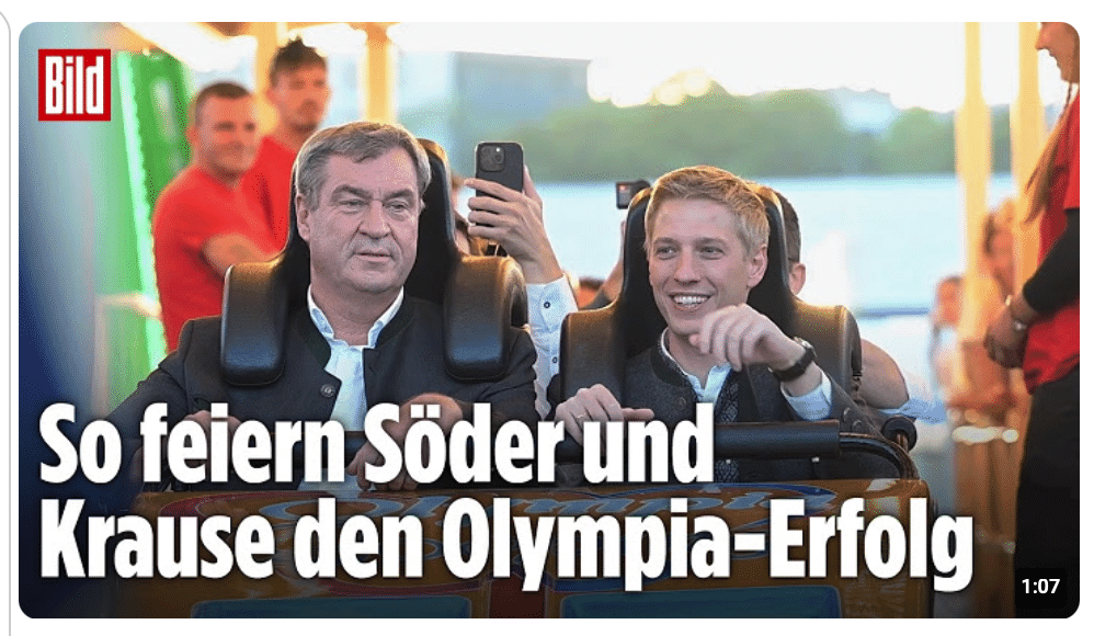 OLYMPIA-WETTE: Söder und Krause rasen gemeinsam durch fünf Loopings