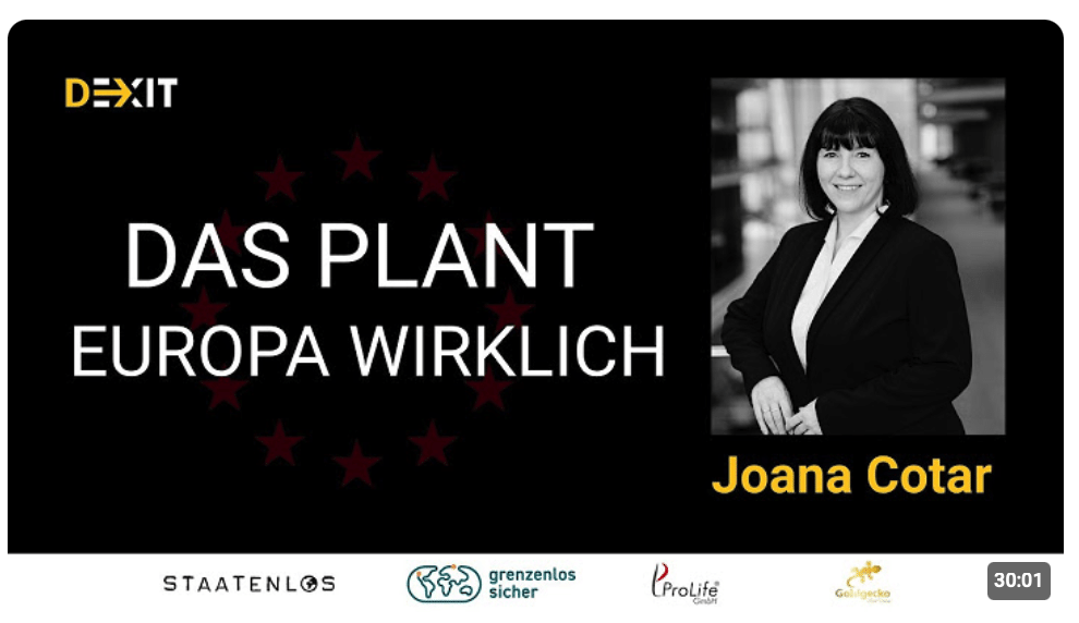 Joana Cotar: Bald kommst du nicht mehr aus Deutschland raus (schon beschlossen)