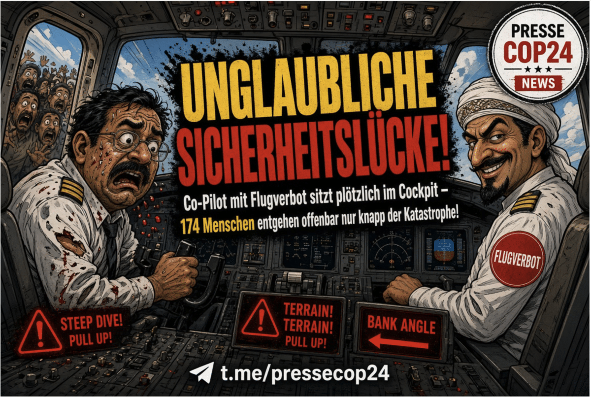 UNGLAUBLICHE SICHERHEITSLÜCKE! Co-Pilot mit Flugverbot sitzt plötzlich im Cockpit – 174 Menschen entgehen offenbar nur knapp der Katastrophe!