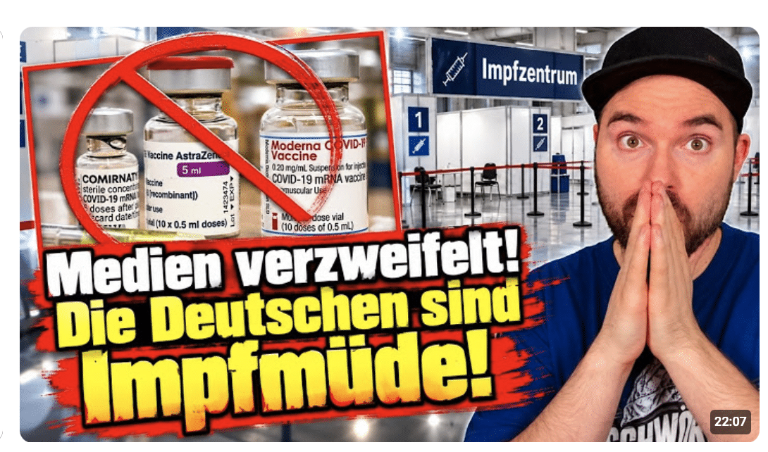 Medien verzweifelt! Die Deutschen sind Impfmüde!