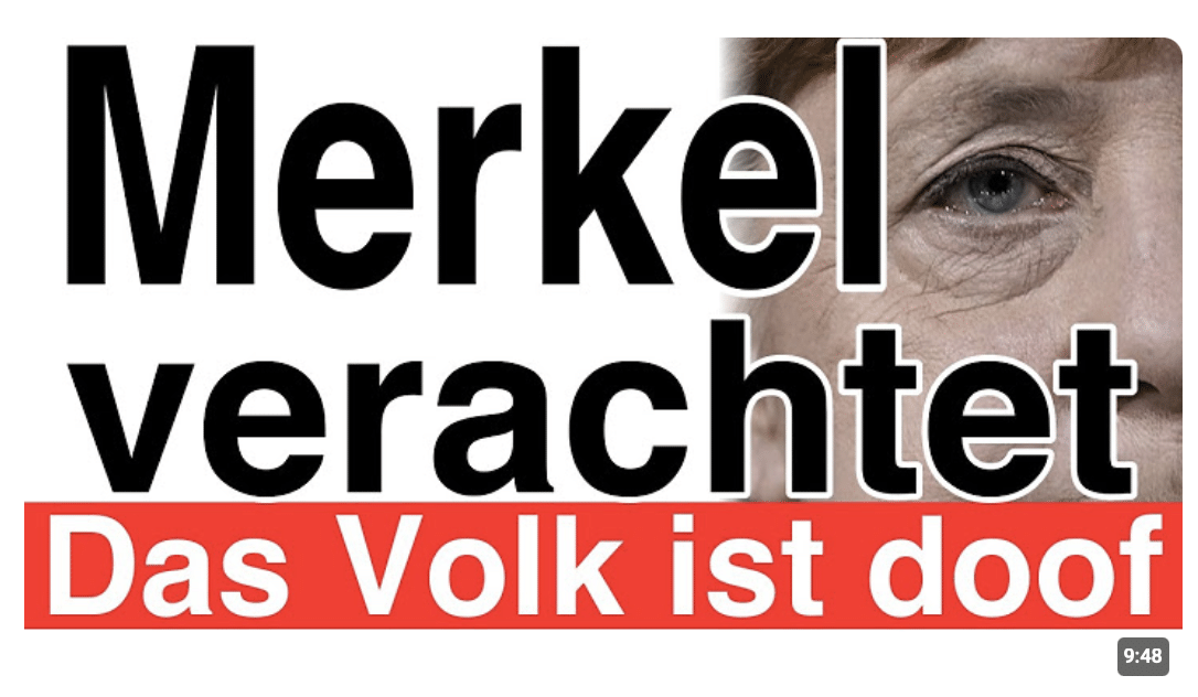 Merkel schlau ! Volk dumm!