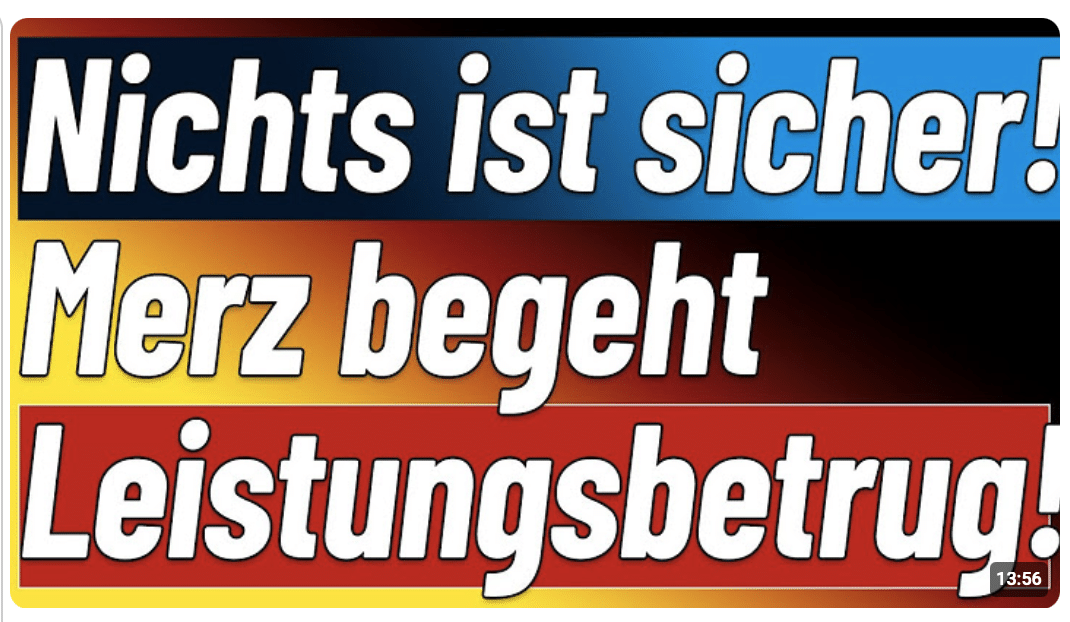 Millionen Deutsche werden über den Tisch gezogen! Täglich! Und nun krönen Merz & Klingbeil das Ganze
