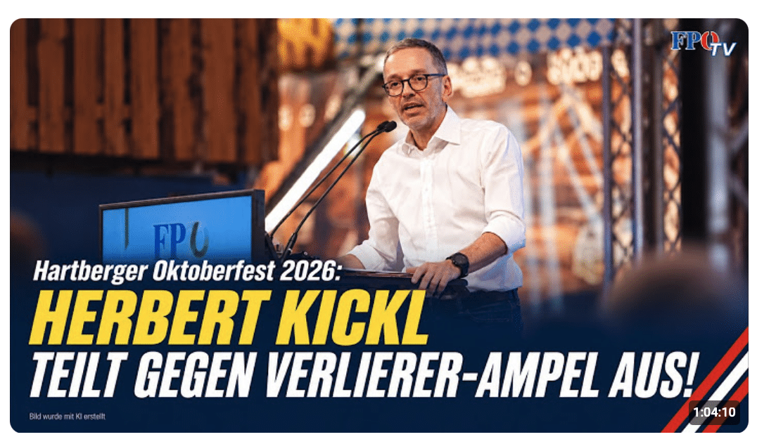 Herbert Kickl geht auf Verlierer-Ampel los – Hartberger Oktoberfest 2026