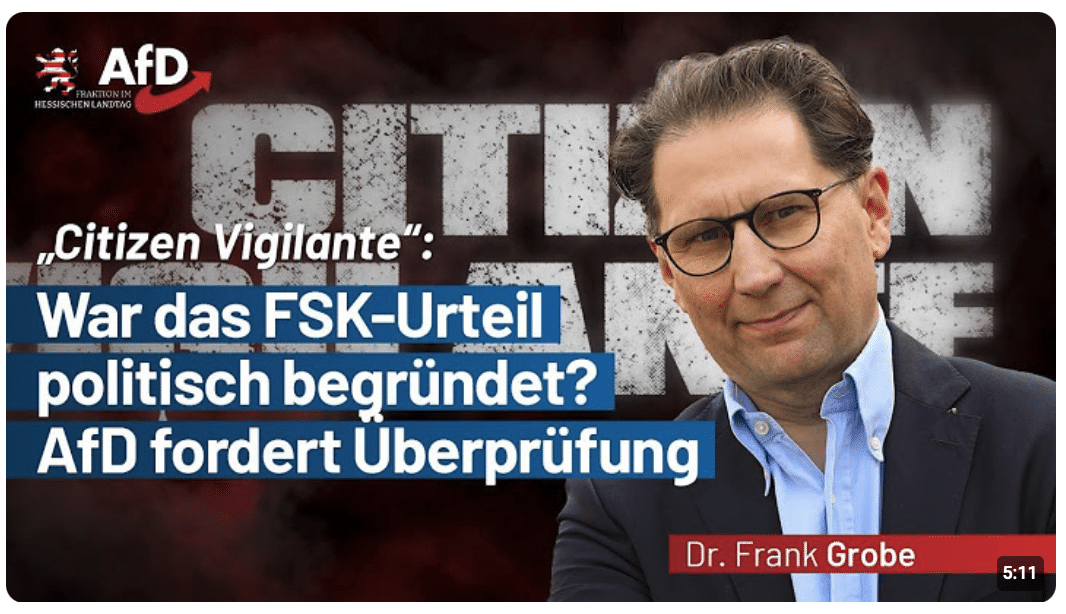 „Citizen Vigilante“: War das FSK-Urteil politisch begründet? AfD fordert Überprüfung