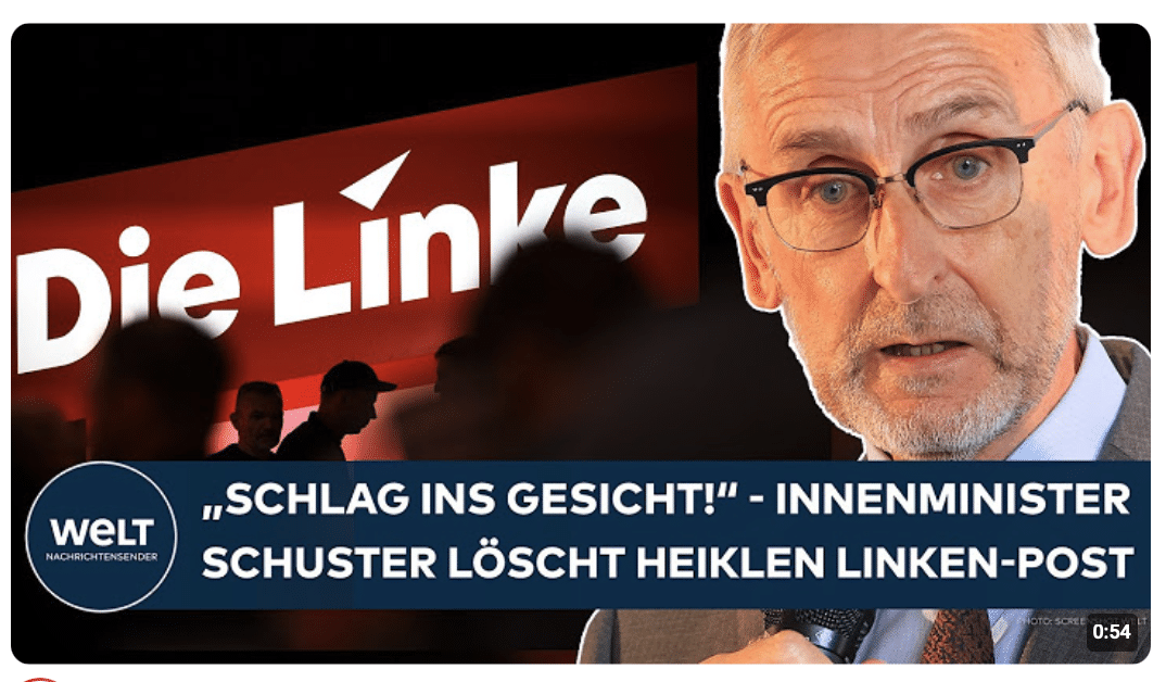 LINKE GEHT JURISTISCH VOR: Innenminister Schuster löscht Instagram-Post! „Schlag ins Gesicht!“