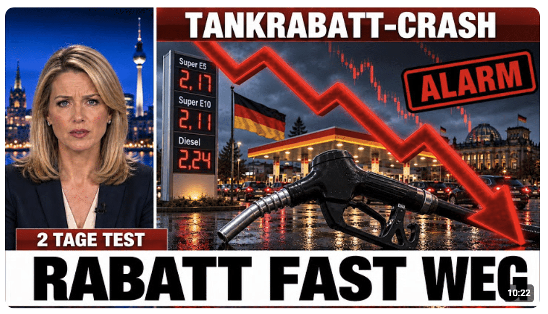 Tankrabatt schon wieder WEG? Was nach 2 Tagen an der Zapfsäule übrig ist (2026)