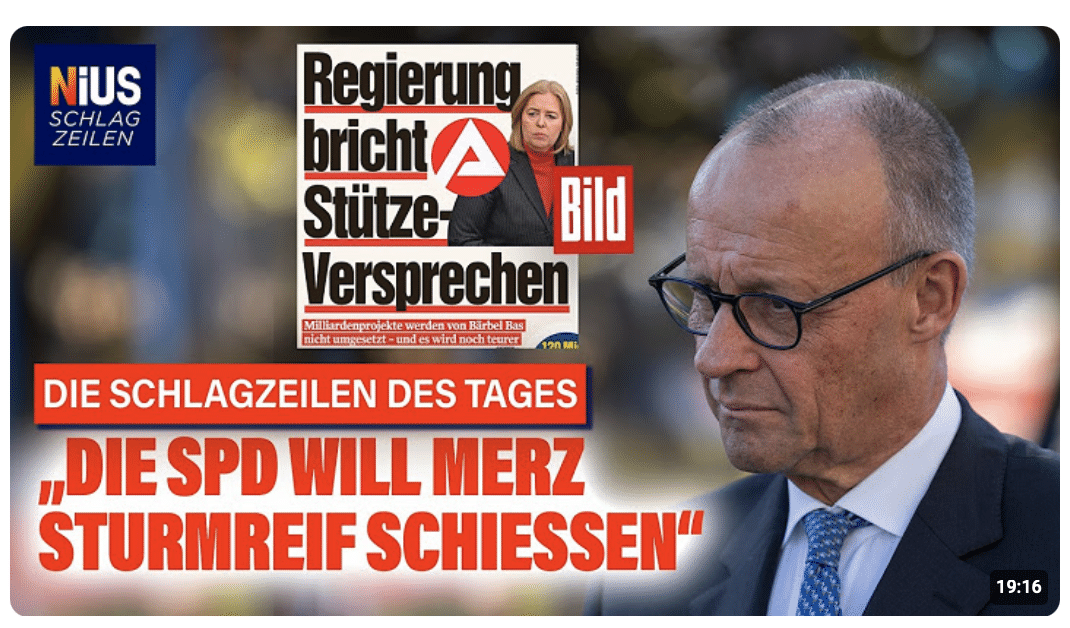 Bürgergeld-Versprechen gebrochen: Bas bremst, die Union hält still | Die NIUS Schlagzeilen