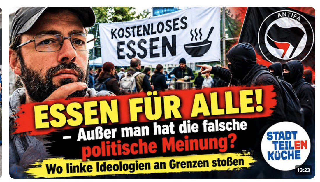 Essen für alle! – Außer man hat die falsche politische Meinung?