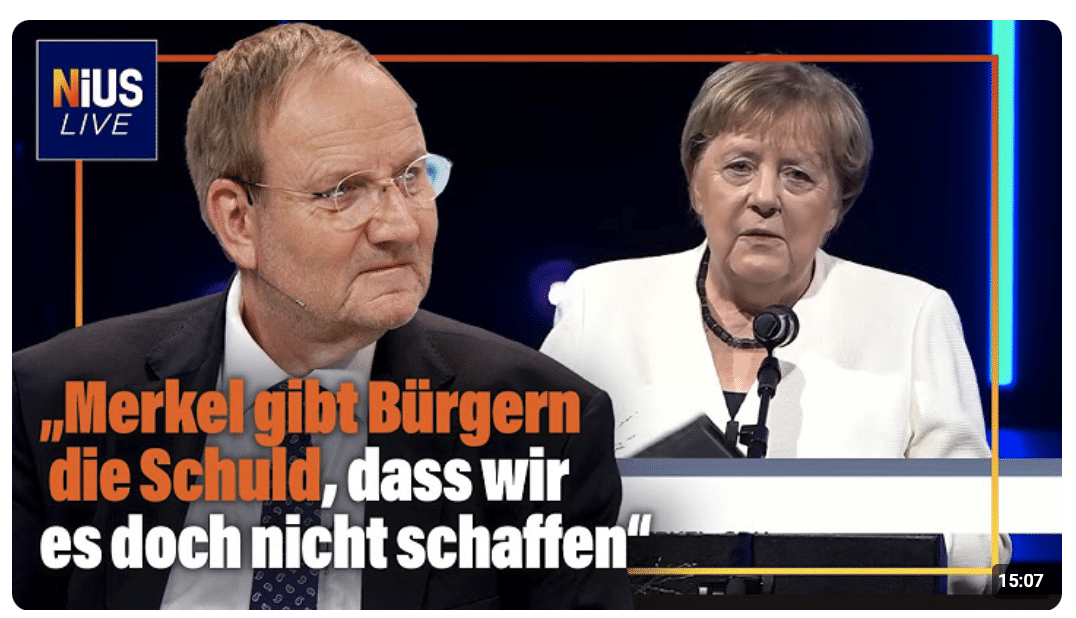 „Wir schaffen das“ wird zu „Wir schaffen es nicht“: Merkel gibt dem Volk die Schuld | NIUS Live