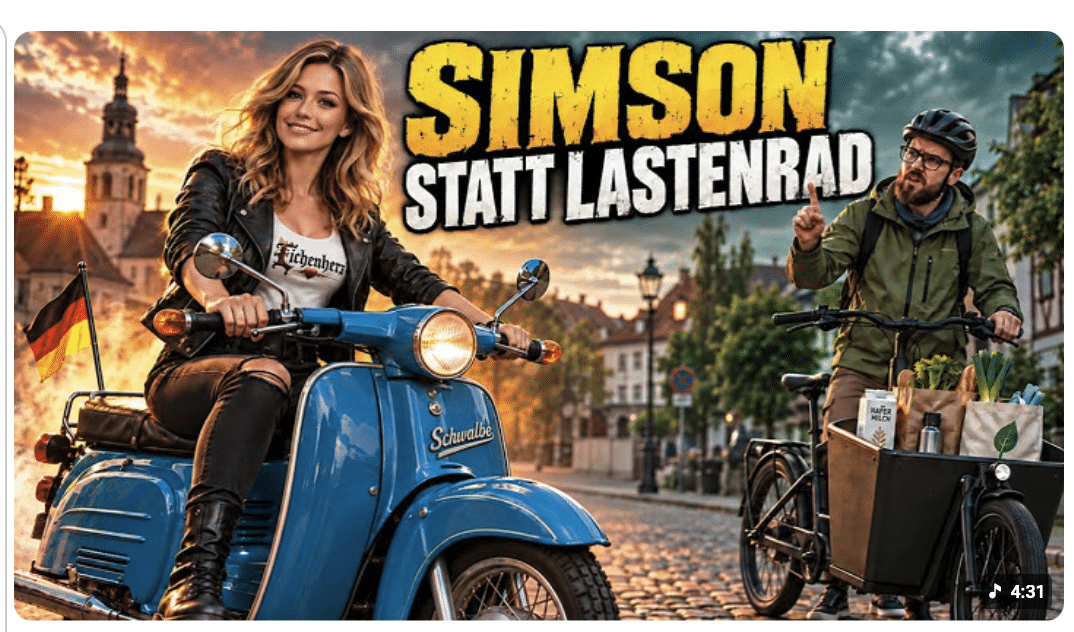 Simson statt Lastenrad  | Eichenherz – Freiheit hat einen Zündfunken!