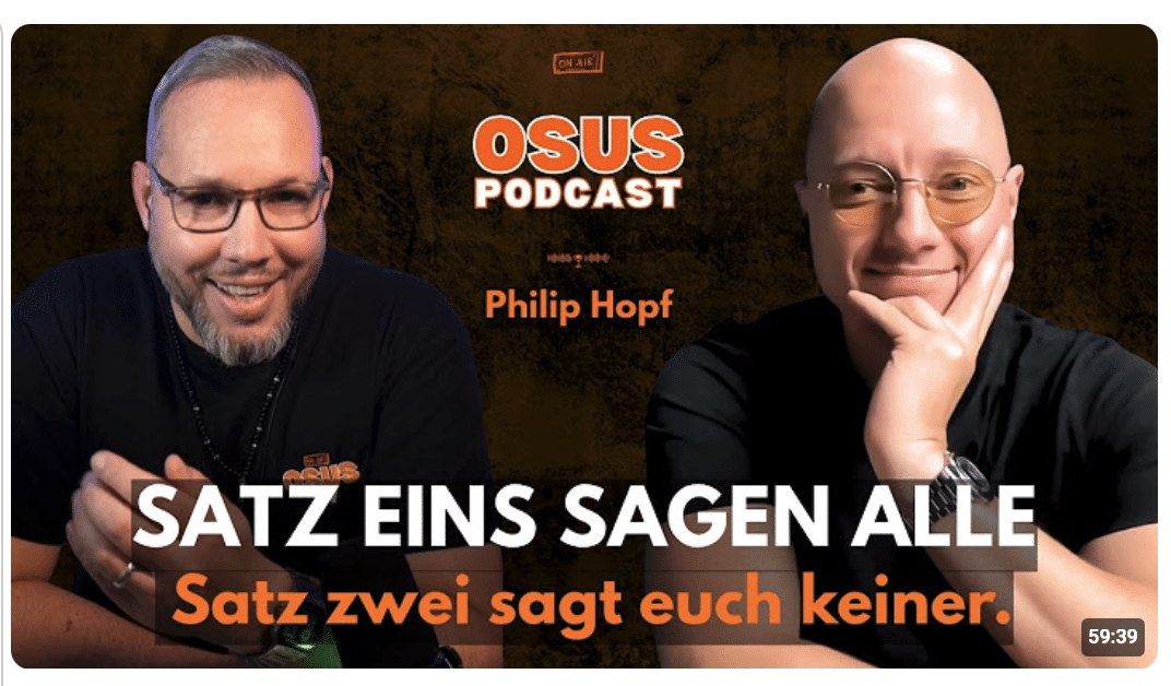 Satz eins sagen alle – Satz zwei sagt euch keiner – Ohne Skript und Skrupel
