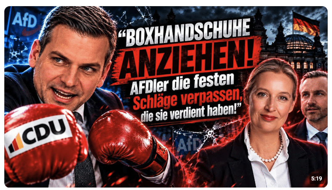 GEFAHR CDU Mann mit Gewaltfantasien gegen alle AfD´ler! HETZE der übelsten Sorte!