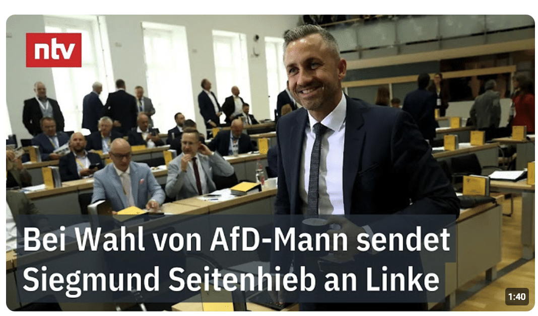 Das Parlament von Sachsen-Anhalt wählt AfD-Mann Tobias Rausch in das höchste Amt im Land | ntv