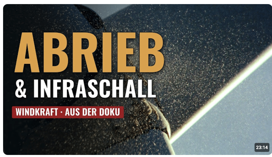 Windkraft: PFAS vom Rotorblatt und Schall den keiner hört aber spürt