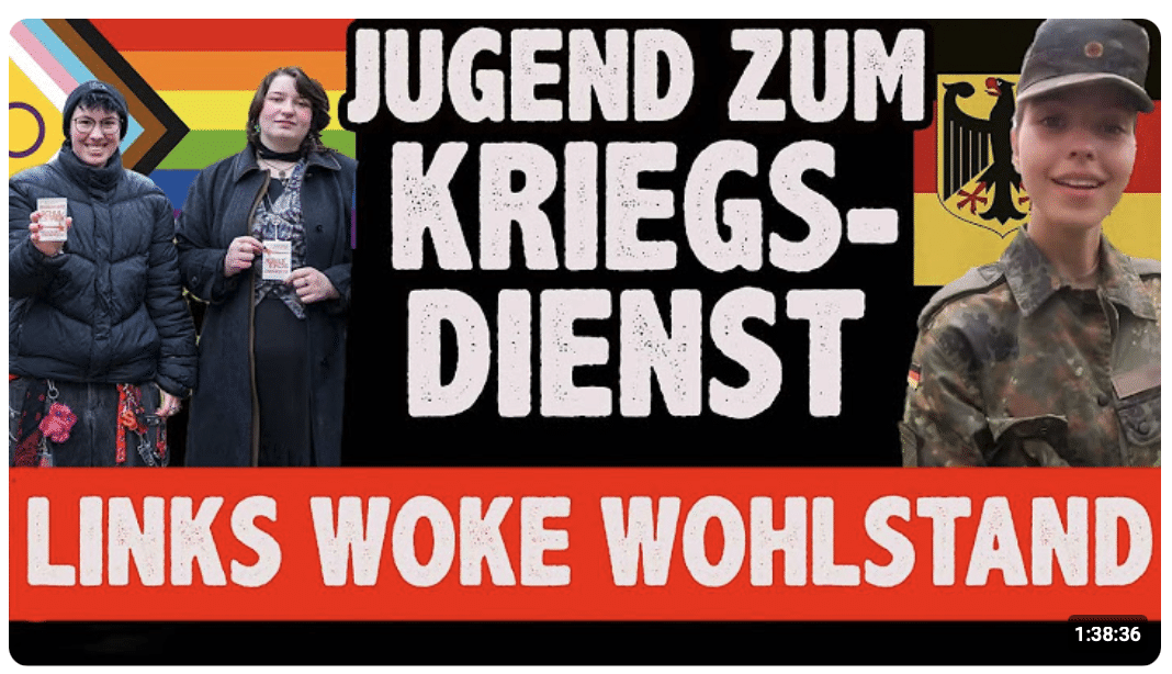 WEHRPFLICHT für JUGEND des WOHLSTANDS WER will DEUTSCHLAND noch DIENEN?